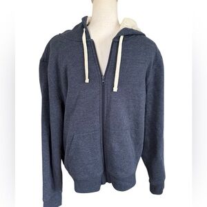 GEORG ROTH men's zip fleece with sherpa hoodie size Large